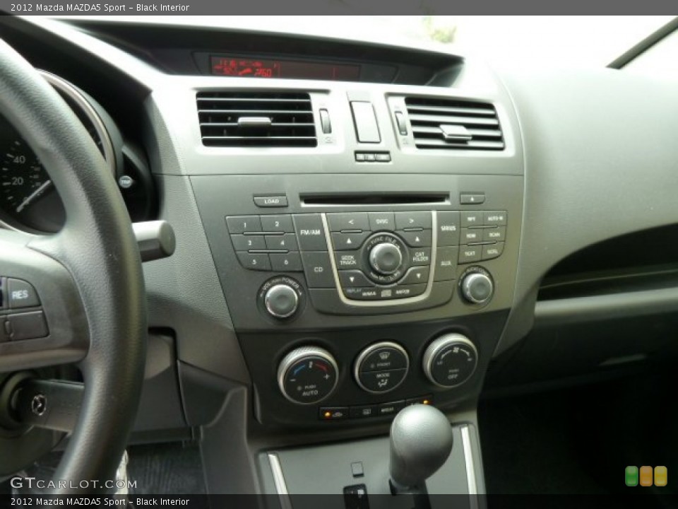Black Interior Controls for the 2012 Mazda MAZDA5 Sport #52020936