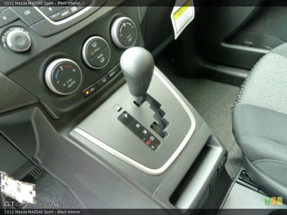 Black Interior Transmission for the 2012 Mazda MAZDA5 Sport #52021209