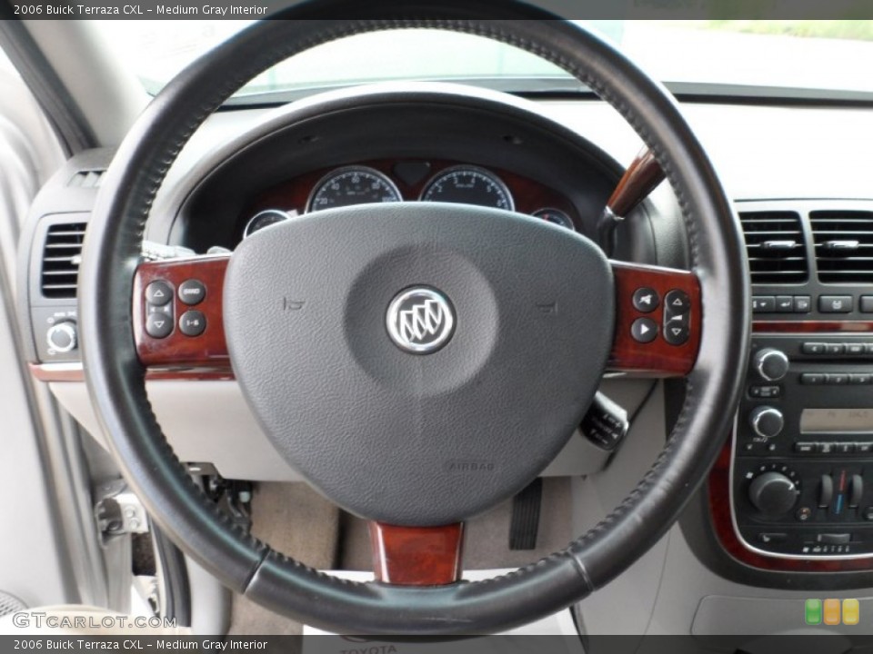 Medium Gray Interior Steering Wheel for the 2006 Buick Terraza CXL #52024122