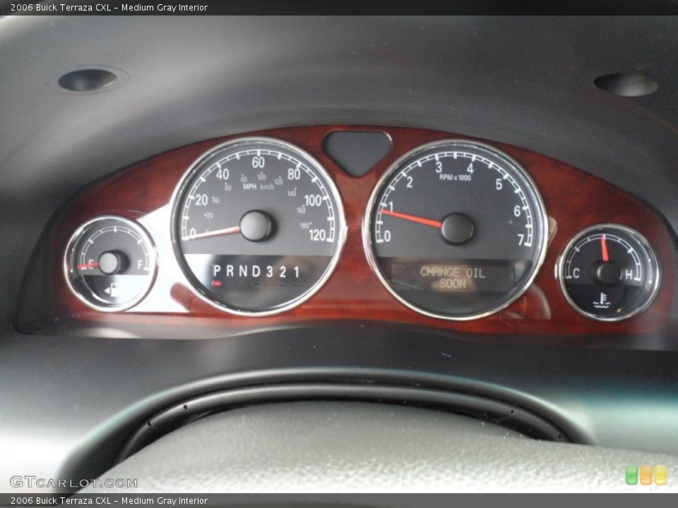 Medium Gray Interior Gauges for the 2006 Buick Terraza CXL #52024137