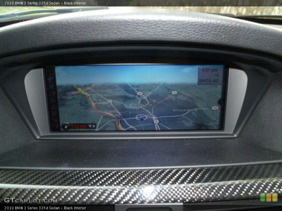 Black Interior Navigation for the 2010 BMW 3 Series 335d Sedan #52026396