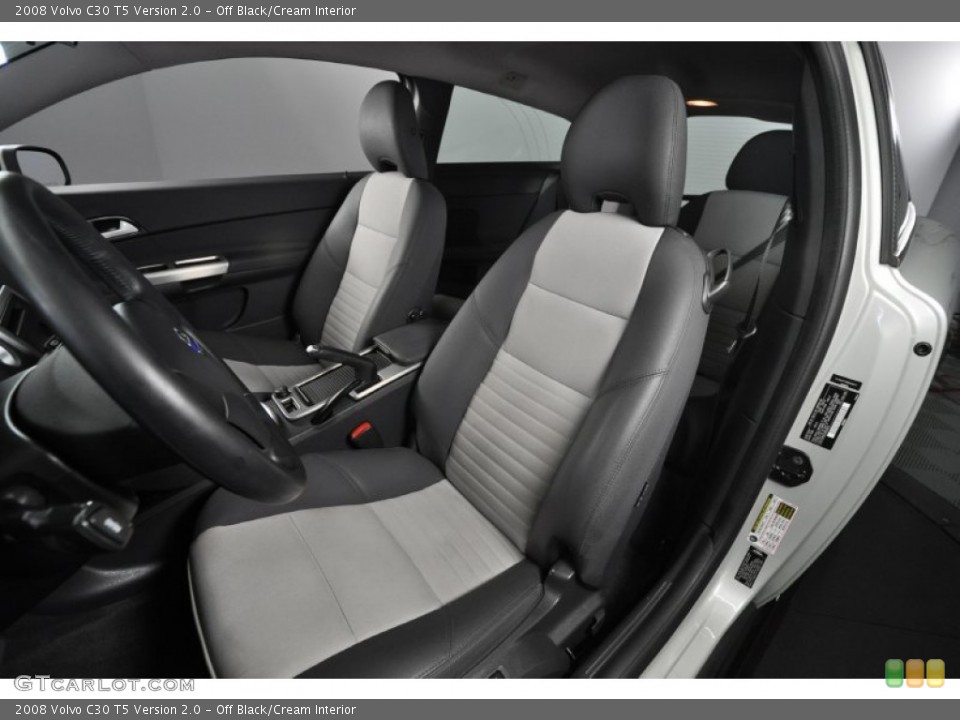 Off Black/Cream Interior Photo for the 2008 Volvo C30 T5 Version 2.0 #52026498