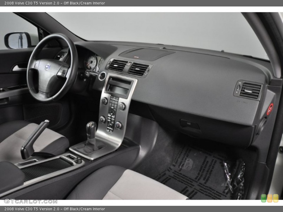 Off Black/Cream Interior Dashboard for the 2008 Volvo C30 T5 Version 2.0 #52026615