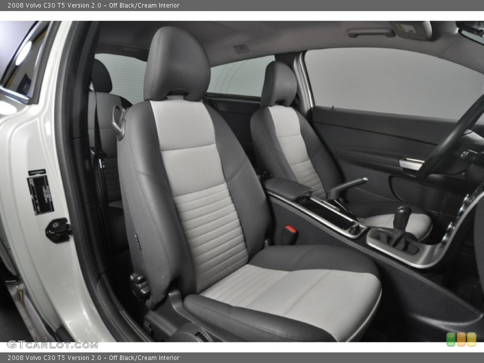 Off Black/Cream Interior Photo for the 2008 Volvo C30 T5 Version 2.0 #52026630