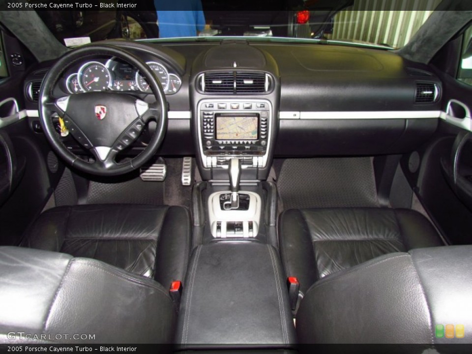 Black Interior Dashboard for the 2005 Porsche Cayenne Turbo #52027362