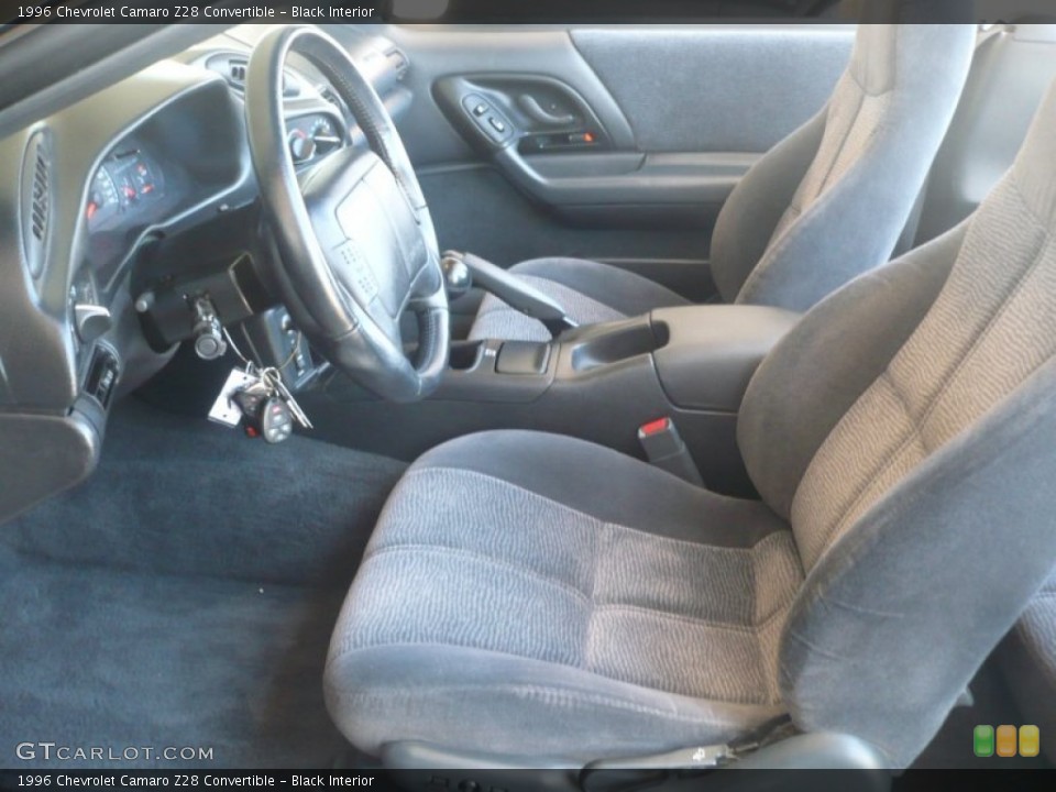 Black Interior Photo for the 1996 Chevrolet Camaro Z28 Convertible #52029276