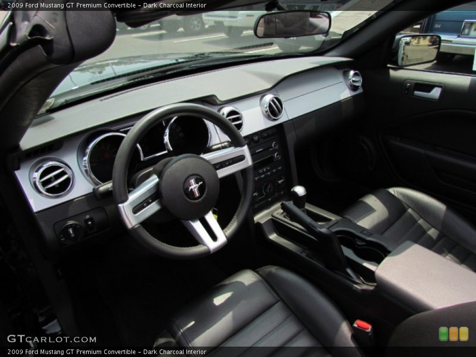 Dark Charcoal Interior Prime Interior for the 2009 Ford Mustang GT Premium Convertible #52029333