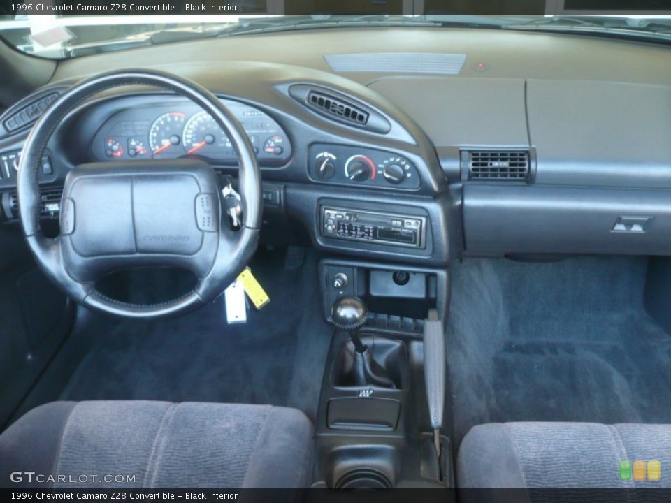 Black Interior Dashboard for the 1996 Chevrolet Camaro Z28 Convertible #52029390