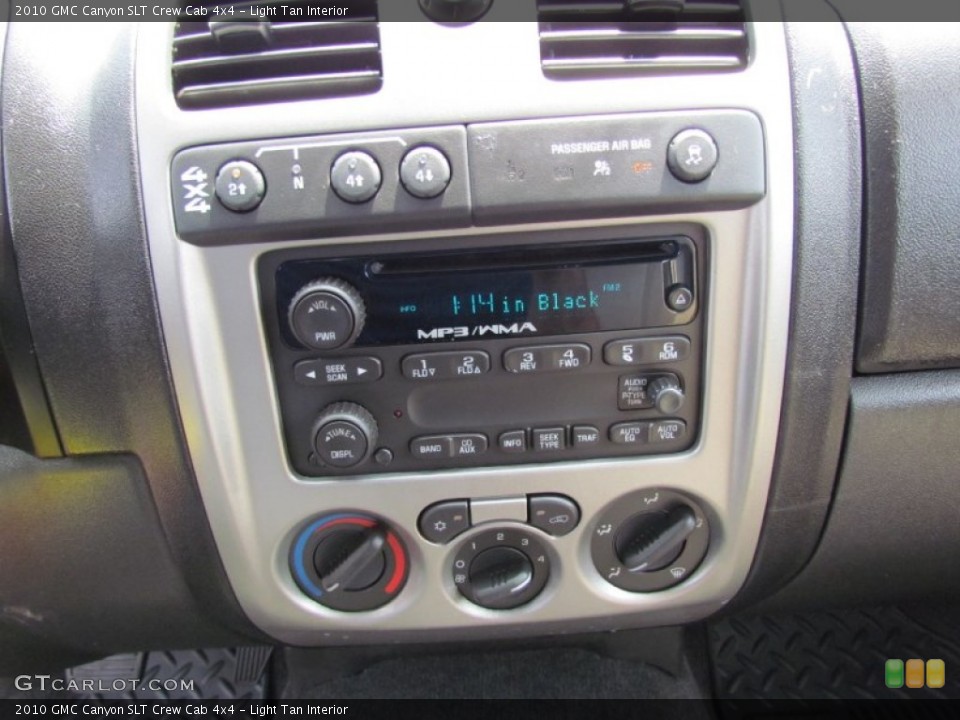 Light Tan Interior Controls for the 2010 GMC Canyon SLT Crew Cab 4x4 #52030206