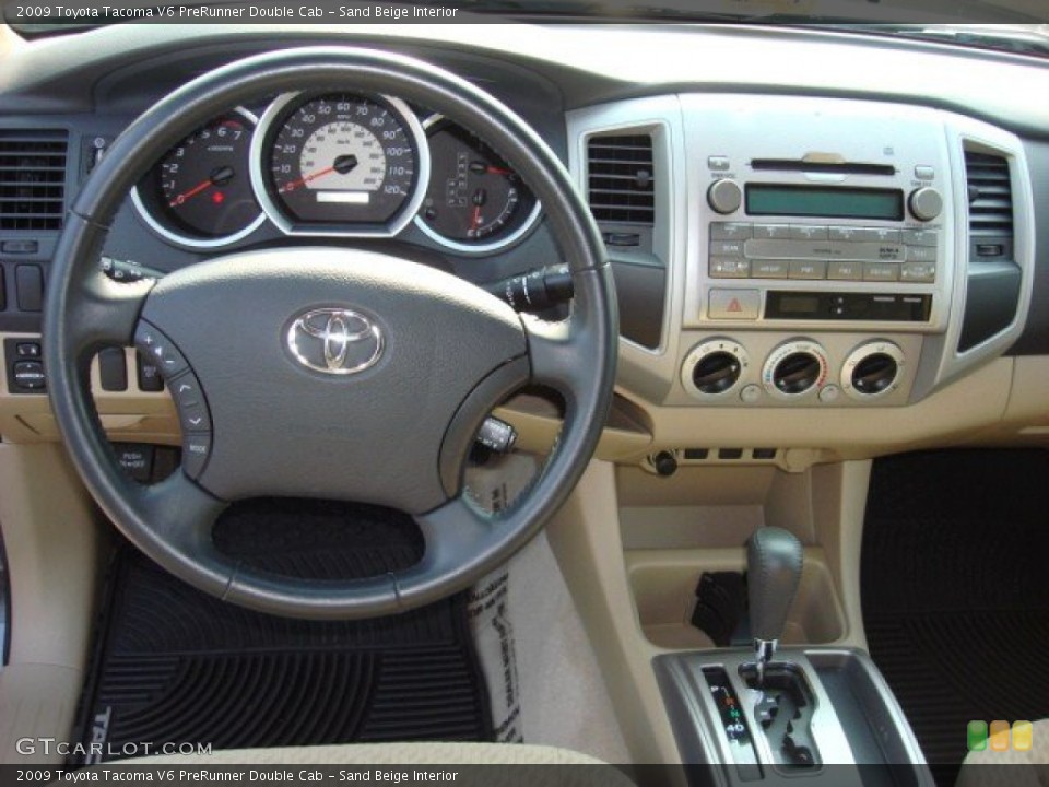 Sand Beige Interior Dashboard for the 2009 Toyota Tacoma V6 PreRunner Double Cab #52032996