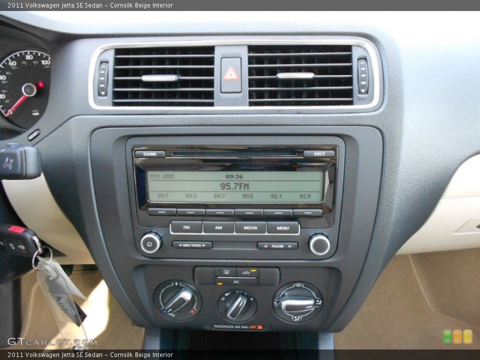 Cornsilk Beige Interior Controls for the 2011 Volkswagen Jetta SE Sedan #52033359