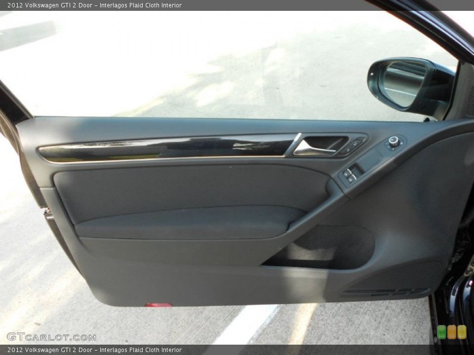 Interlagos Plaid Cloth Interior Door Panel for the 2012 Volkswagen GTI 2 Door #52033539