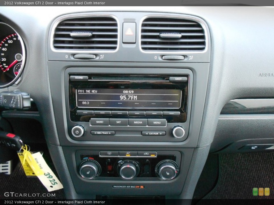 Interlagos Plaid Cloth Interior Controls for the 2012 Volkswagen GTI 2 Door #52033638