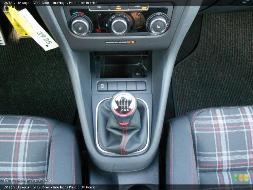 Interlagos Plaid Cloth Interior Transmission for the 2012 Volkswagen GTI 2 Door #52033647