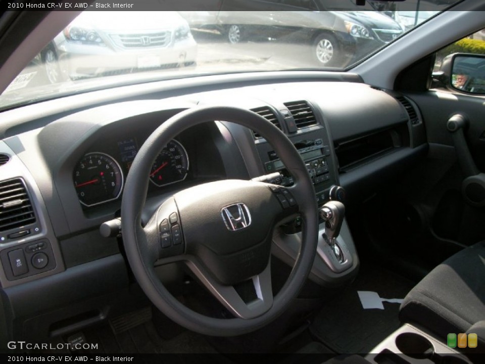 Black Interior Dashboard for the 2010 Honda CR-V EX AWD #52036518