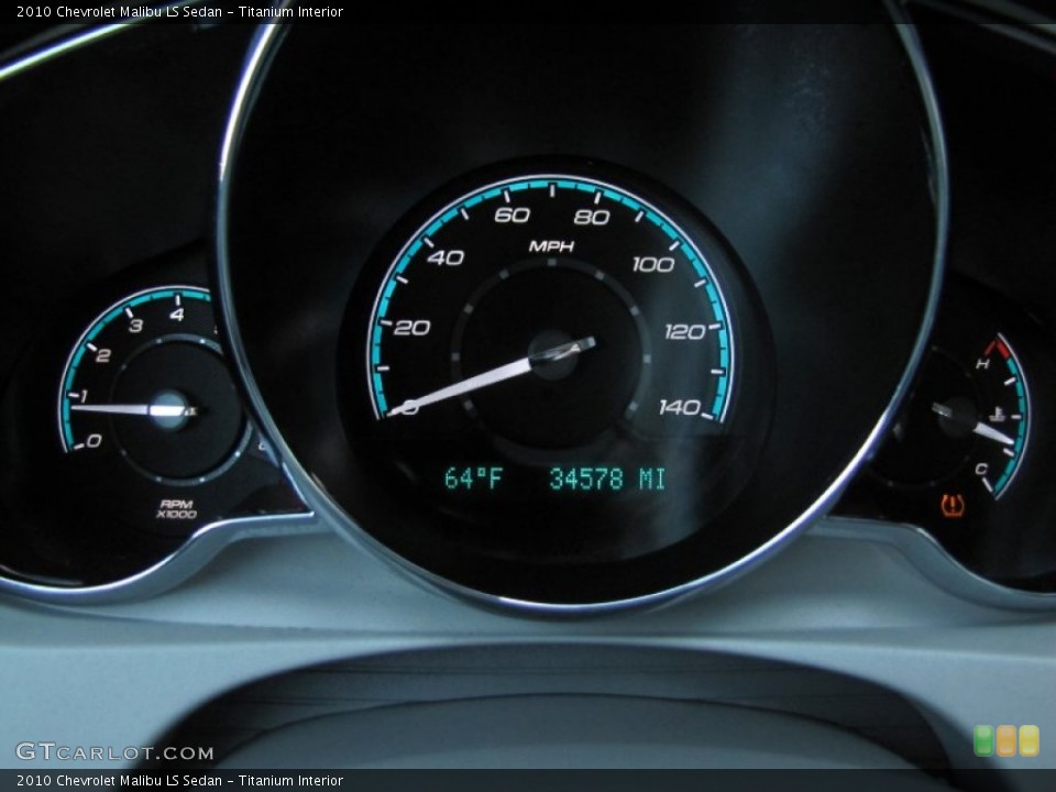 Titanium Interior Gauges for the 2010 Chevrolet Malibu LS Sedan #52037400