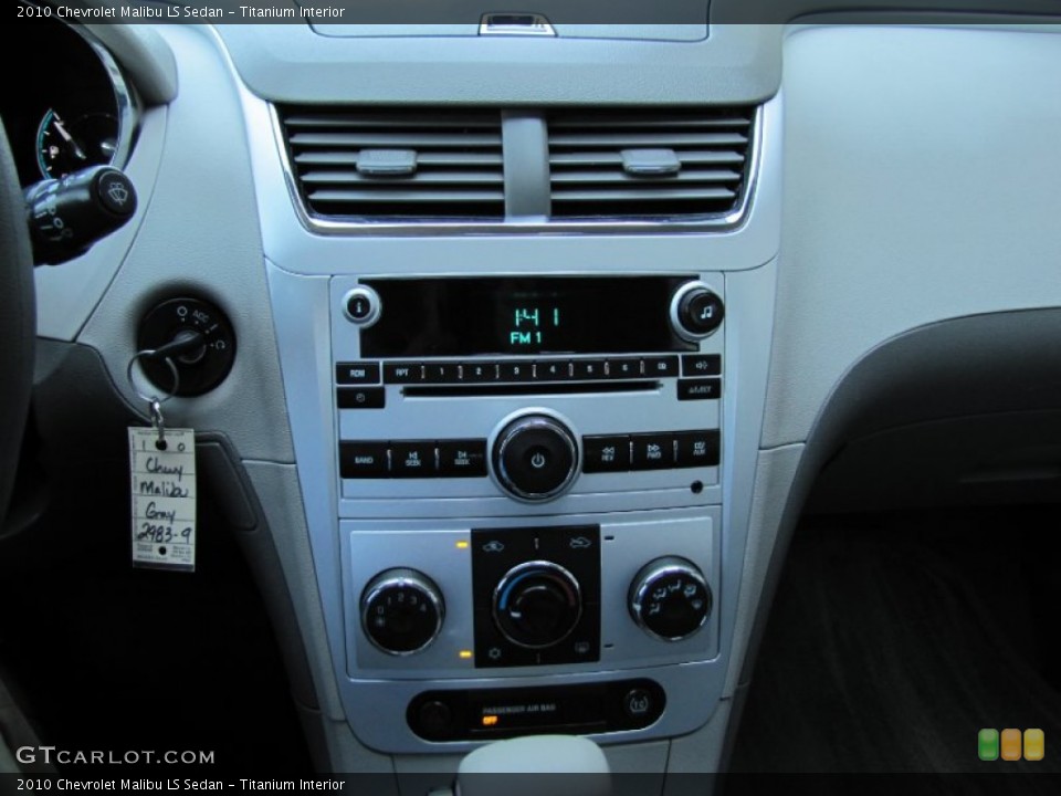 Titanium Interior Controls for the 2010 Chevrolet Malibu LS Sedan #52037436