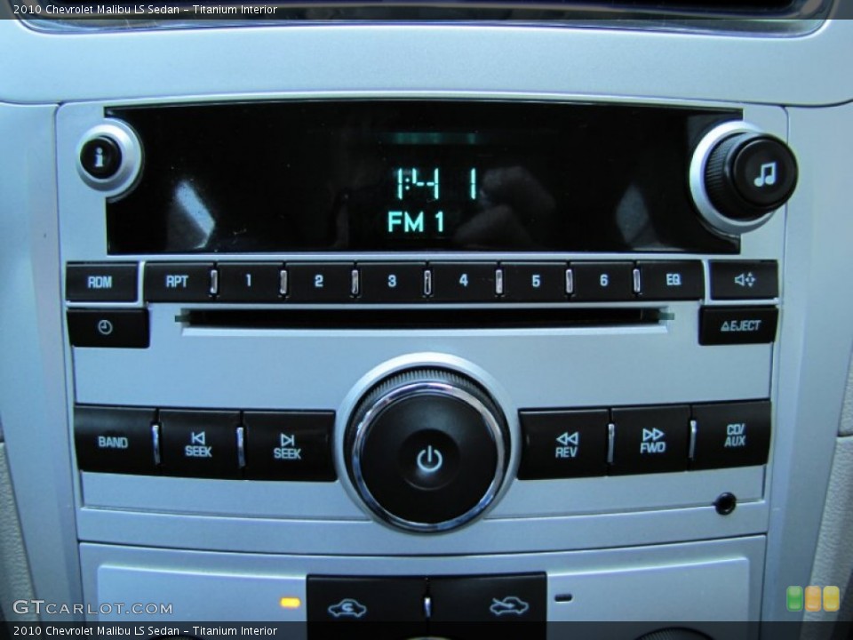 Titanium Interior Controls for the 2010 Chevrolet Malibu LS Sedan #52037451