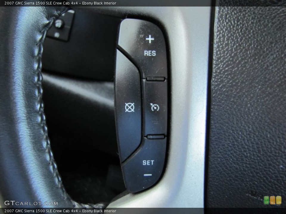 Ebony Black Interior Controls for the 2007 GMC Sierra 1500 SLE Crew Cab 4x4 #52038234