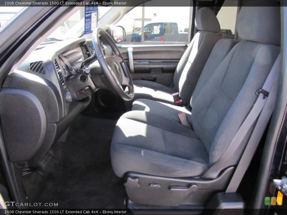 Ebony Interior Photo for the 2008 Chevrolet Silverado 1500 LT Extended Cab 4x4 #52038390