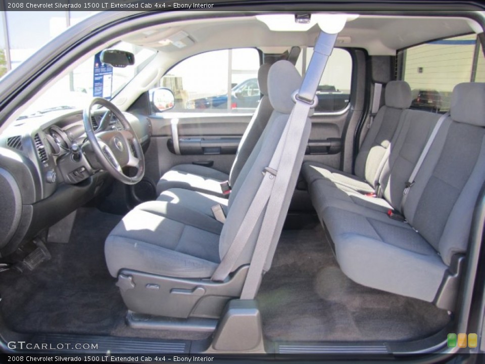 Ebony Interior Photo for the 2008 Chevrolet Silverado 1500 LT Extended Cab 4x4 #52038483
