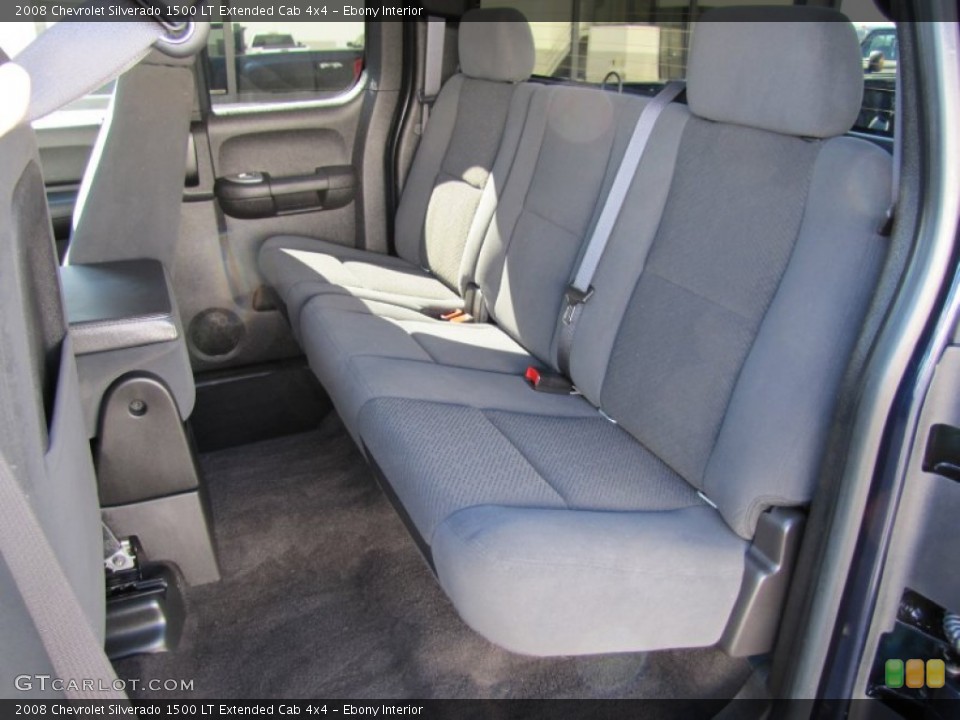 Ebony Interior Photo for the 2008 Chevrolet Silverado 1500 LT Extended Cab 4x4 #52038486