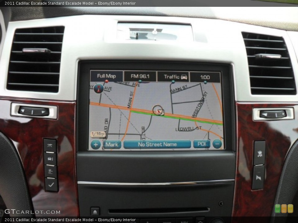 Ebony/Ebony Interior Navigation for the 2011 Cadillac Escalade  #52040222