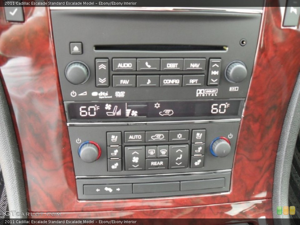 Ebony/Ebony Interior Controls for the 2011 Cadillac Escalade  #52040237