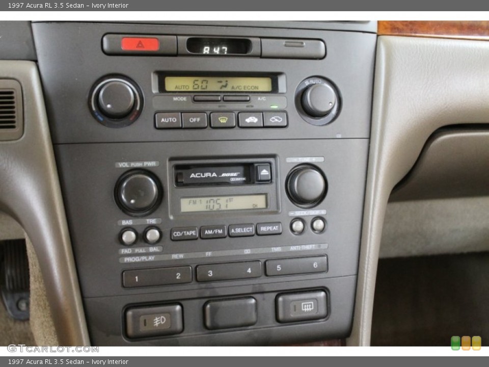 Ivory Interior Controls for the 1997 Acura RL 3.5 Sedan #52042562