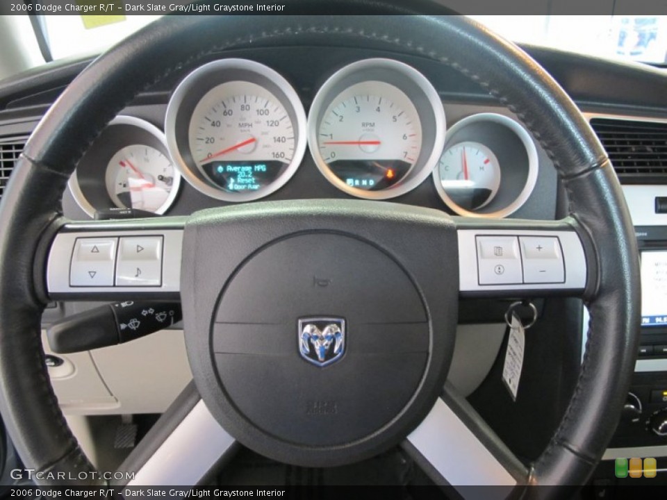 Dark Slate Gray/Light Graystone Interior Steering Wheel for the 2006 Dodge Charger R/T #52045598