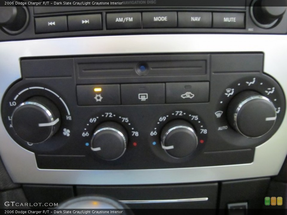 Dark Slate Gray/Light Graystone Interior Controls for the 2006 Dodge Charger R/T #52045640