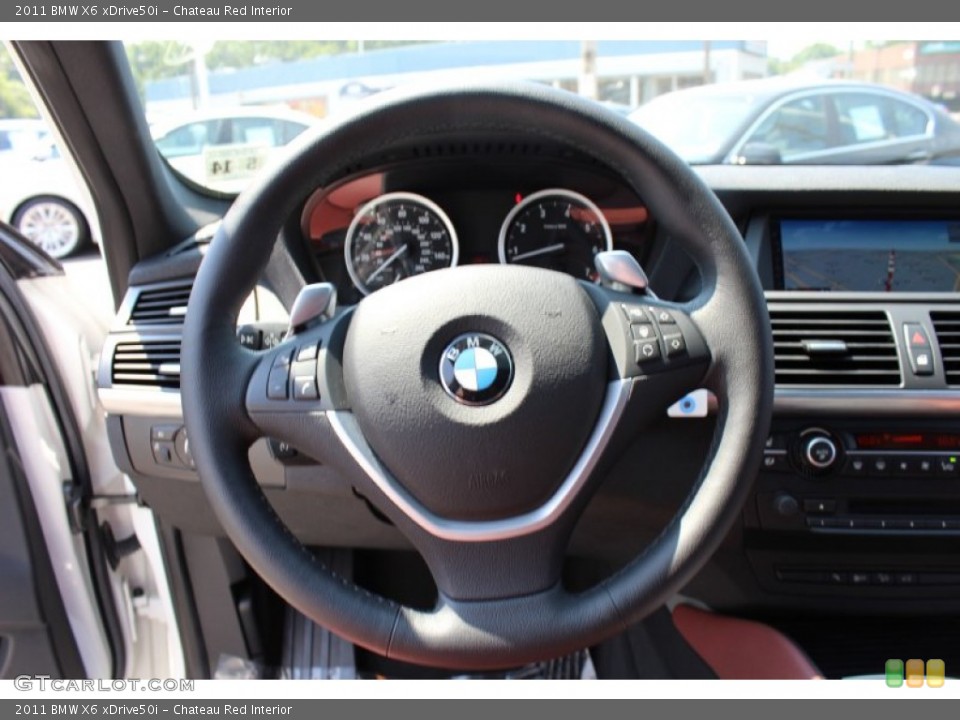 Chateau Red Interior Steering Wheel for the 2011 BMW X6 xDrive50i #52046291