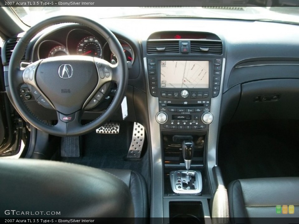Ebony/Silver Interior Dashboard for the 2007 Acura TL 3.5 Type-S #52046813