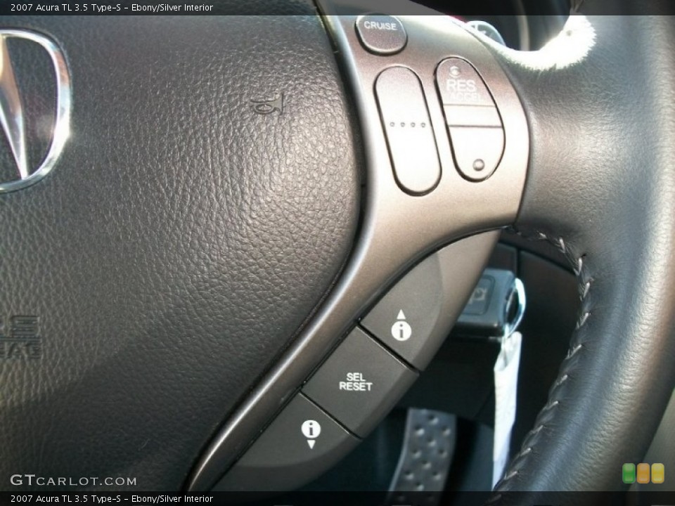 Ebony/Silver Interior Controls for the 2007 Acura TL 3.5 Type-S #52046864