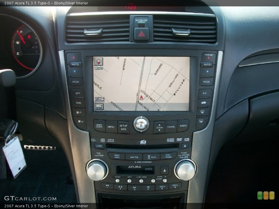 Ebony/Silver Interior Navigation for the 2007 Acura TL 3.5 Type-S #52046897