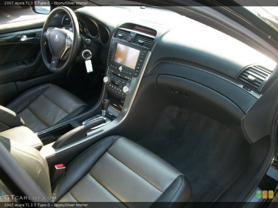 Ebony/Silver Interior Dashboard for the 2007 Acura TL 3.5 Type-S #52047035
