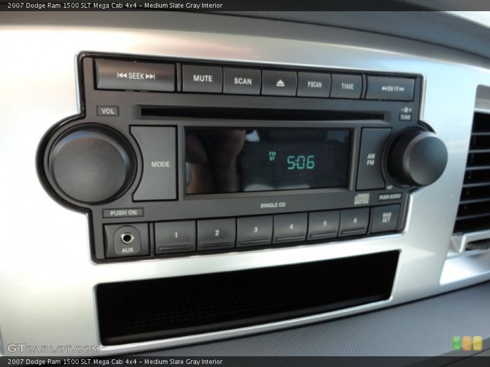 Medium Slate Gray Interior Controls for the 2007 Dodge Ram 1500 SLT Mega Cab 4x4 #52047494