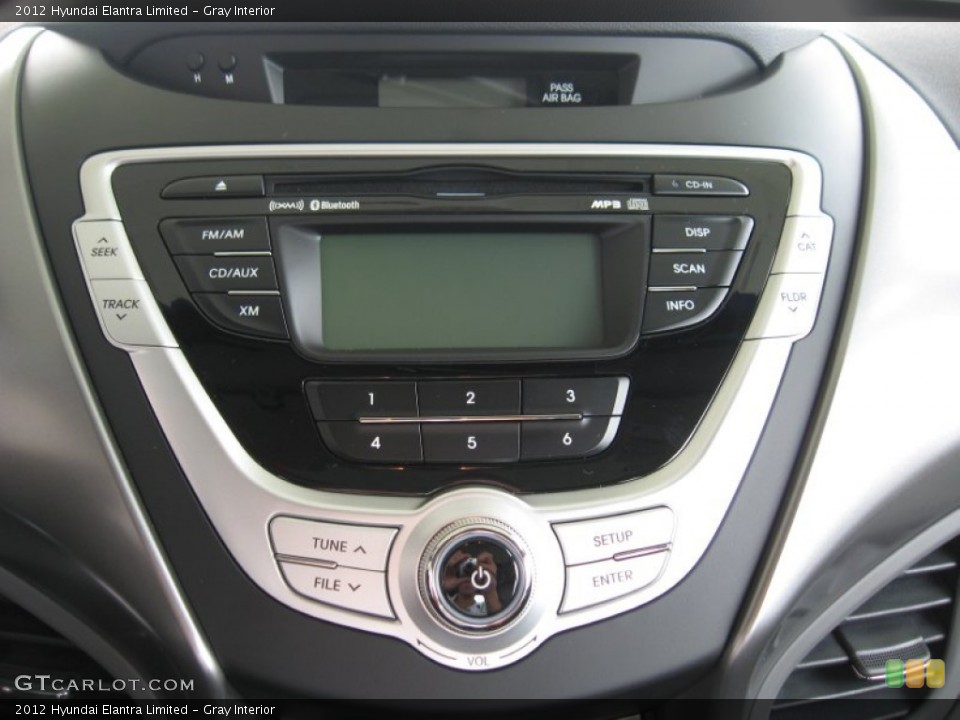 Gray Interior Controls for the 2012 Hyundai Elantra Limited #52051043