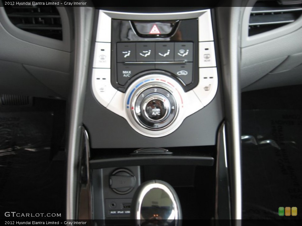 Gray Interior Controls for the 2012 Hyundai Elantra Limited #52051055