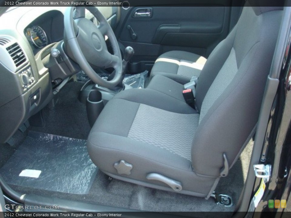 Ebony Interior Photo for the 2012 Chevrolet Colorado Work Truck Regular Cab #52053560