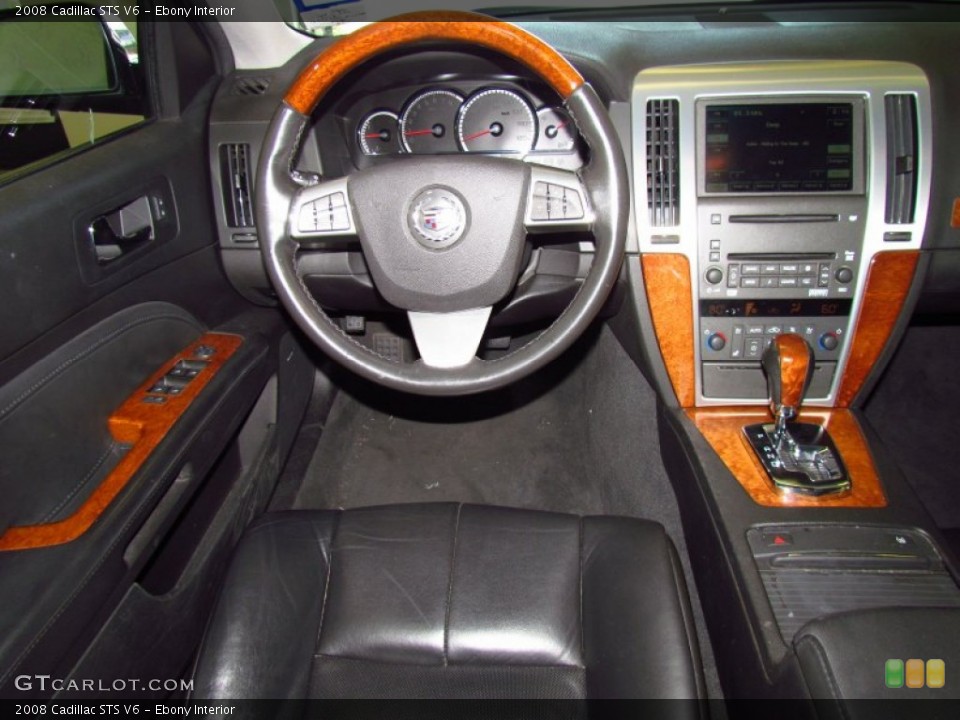 Ebony Interior Dashboard for the 2008 Cadillac STS V6 #52053626