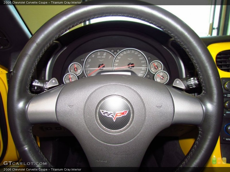 Titanium Gray Interior Steering Wheel for the 2006 Chevrolet Corvette Coupe #52054775