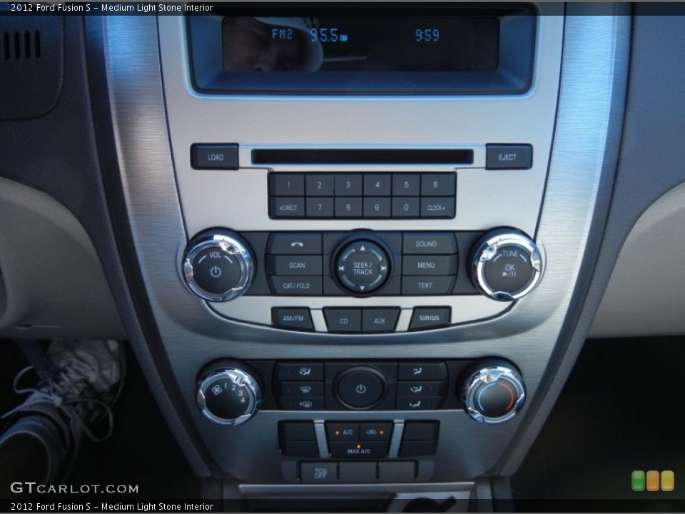 Medium Light Stone Interior Controls for the 2012 Ford Fusion S #52058681