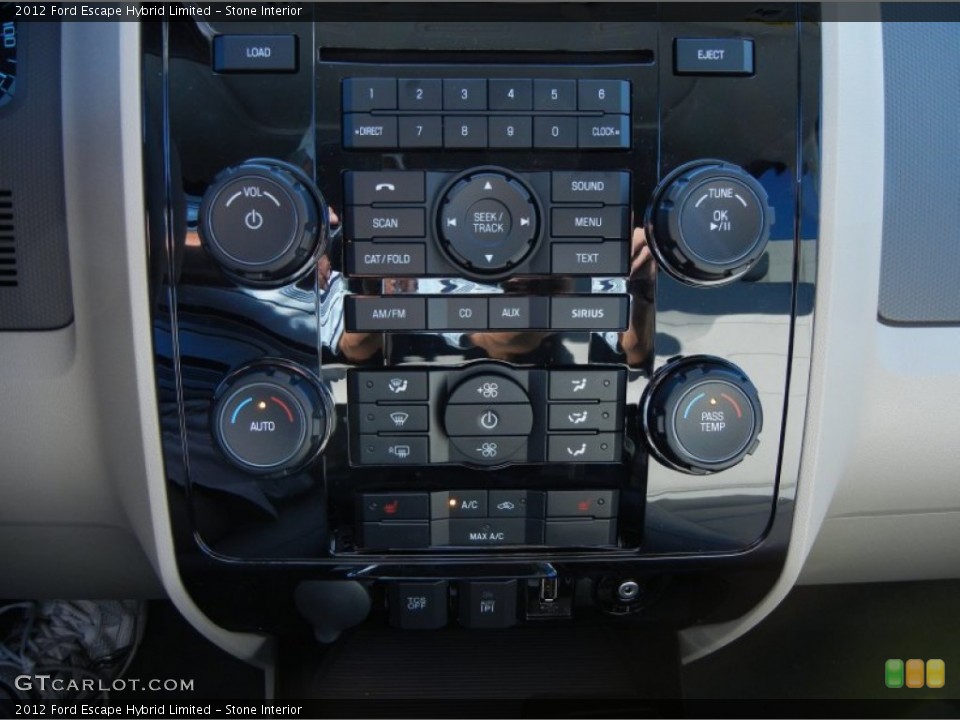Stone Interior Controls for the 2012 Ford Escape Hybrid Limited #52059773