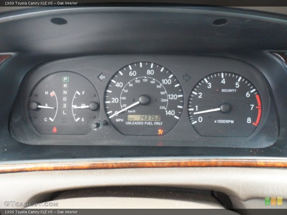 Oak Interior Gauges for the 1999 Toyota Camry XLE V6 #52060247