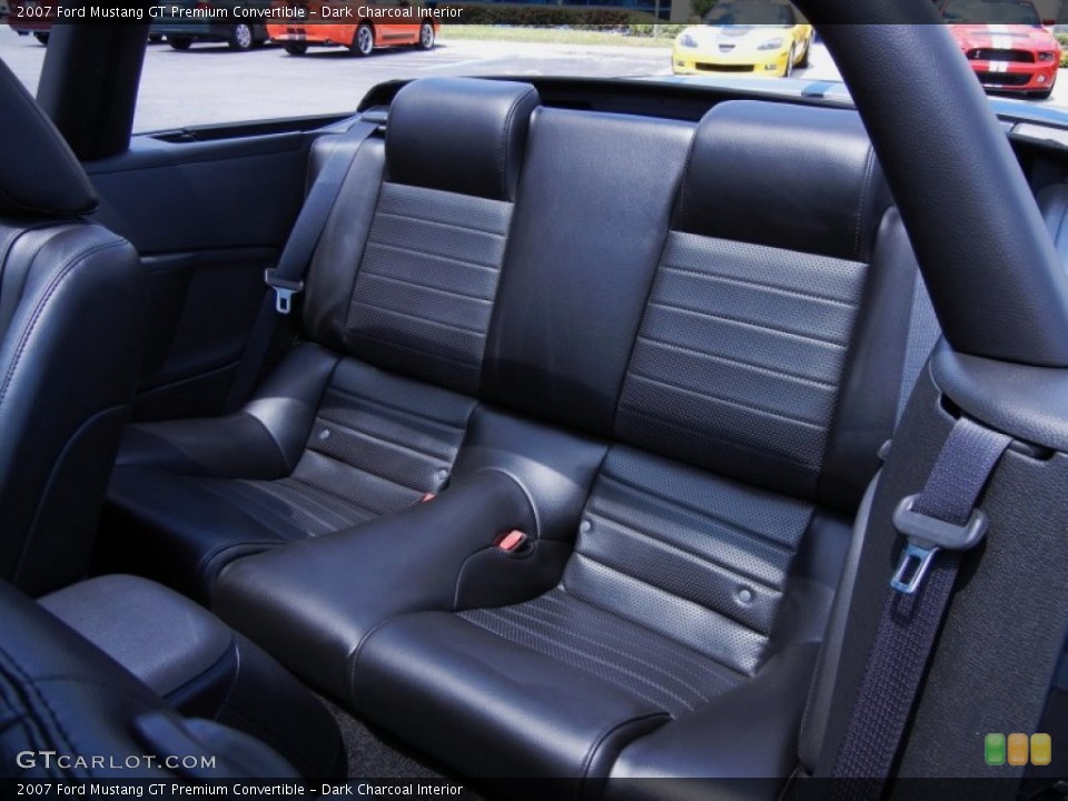 Dark Charcoal Interior Rear Seat for the 2007 Ford Mustang GT Premium Convertible #52060781