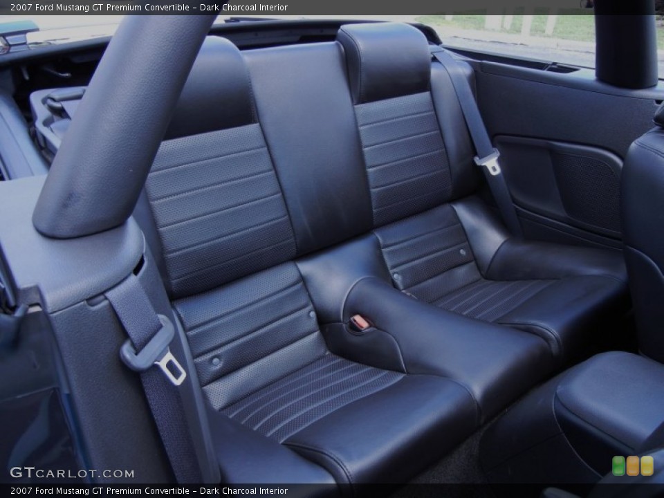 Dark Charcoal Interior Rear Seat for the 2007 Ford Mustang GT Premium Convertible #52060814