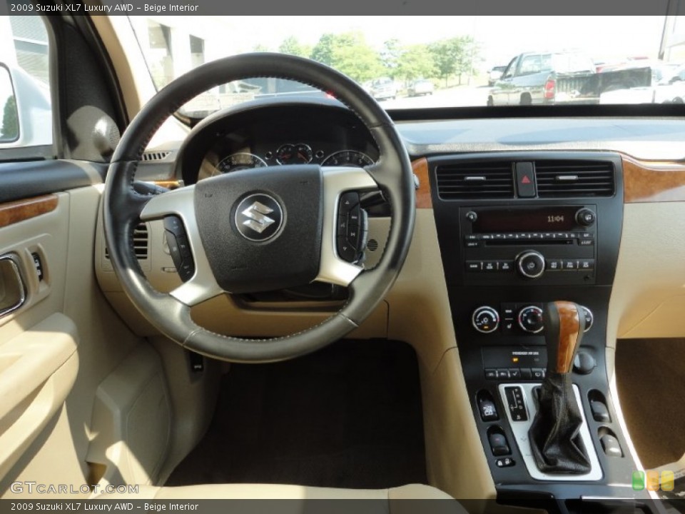 Beige Interior Dashboard for the 2009 Suzuki XL7 Luxury AWD #52064003