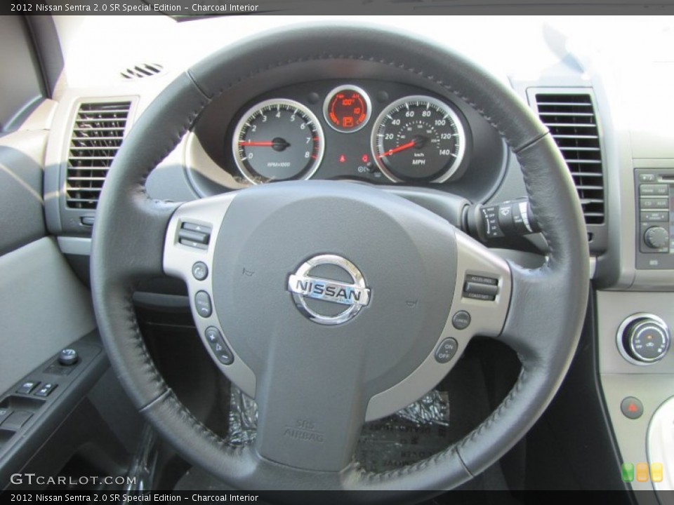 Charcoal Interior Steering Wheel for the 2012 Nissan Sentra 2.0 SR Special Edition #52066541