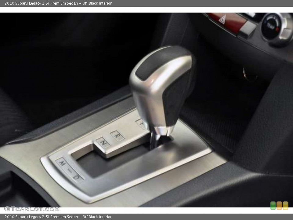 Off Black Interior Transmission for the 2010 Subaru Legacy 2.5i Premium Sedan #52070279